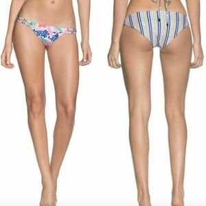 NEW Maaji Village Villas Reversible Bikini Bottom  Size Large